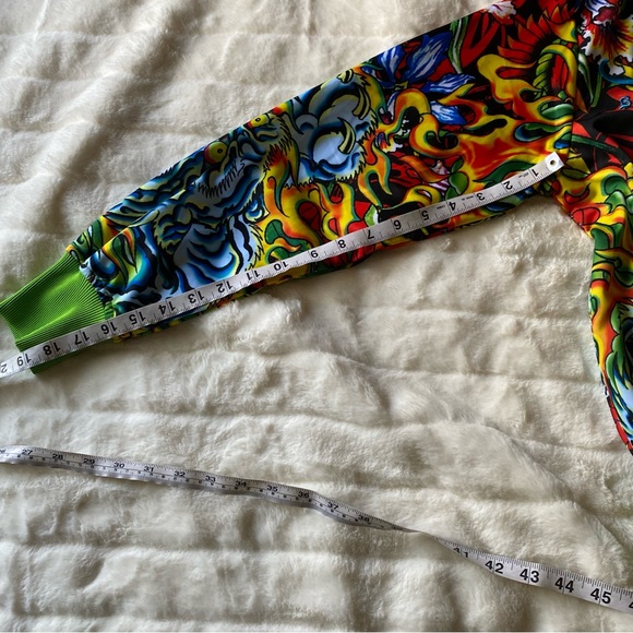 Ed Hardy Christian Audigier Tiger Lightweight Track Jacket Size S (Female) - Picture 8 of 12